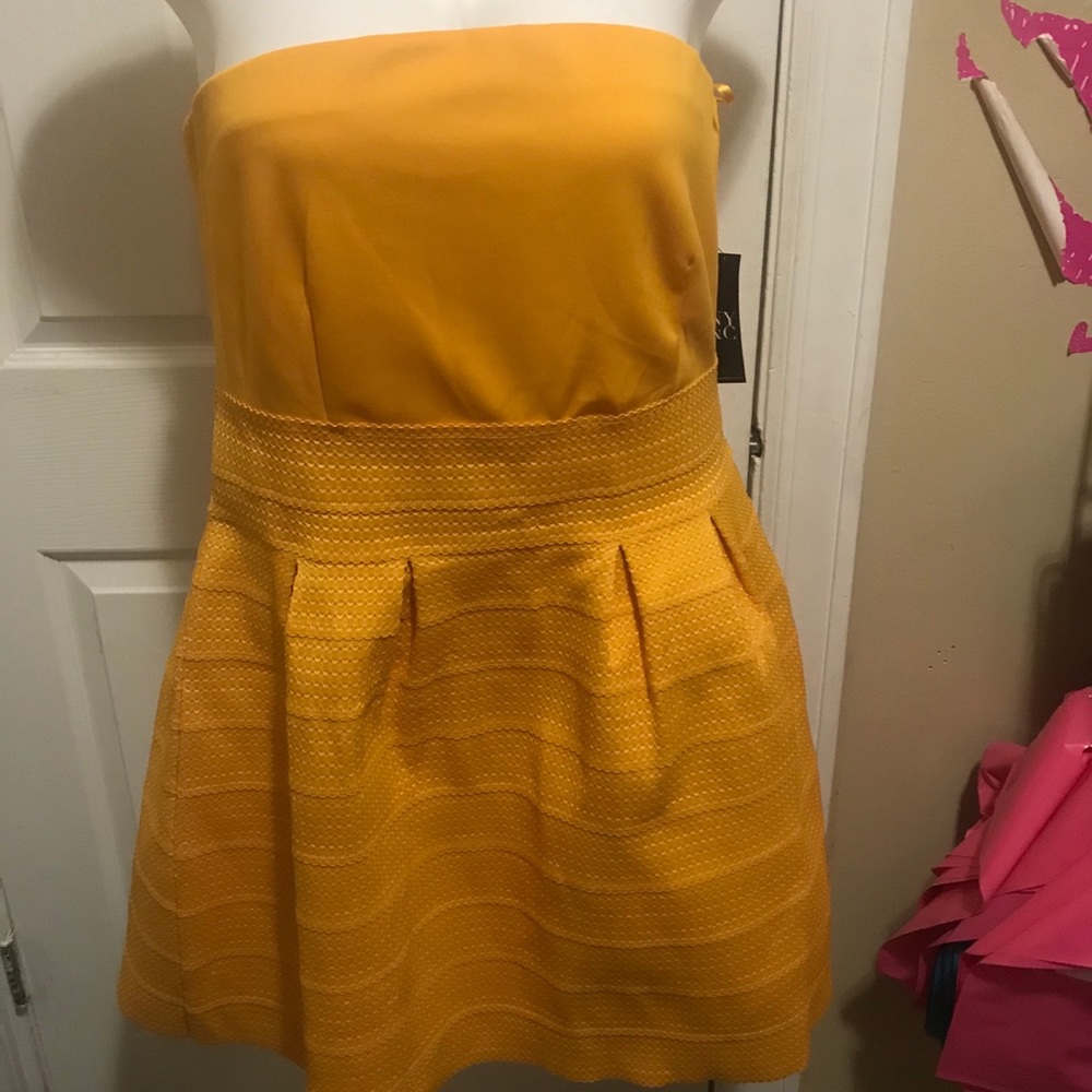 Yellow Mustard Flare Dress